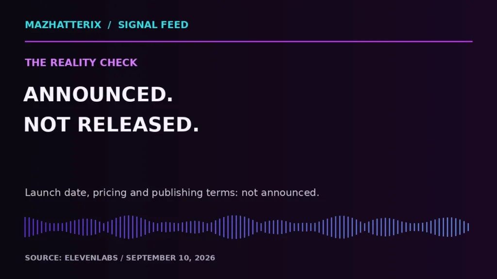 ElevenLabs UMG remix platform: status editorial graphic