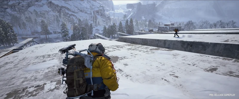 ARC Raiders Frozen Trail gameplay on Pendola Pass rooftops
