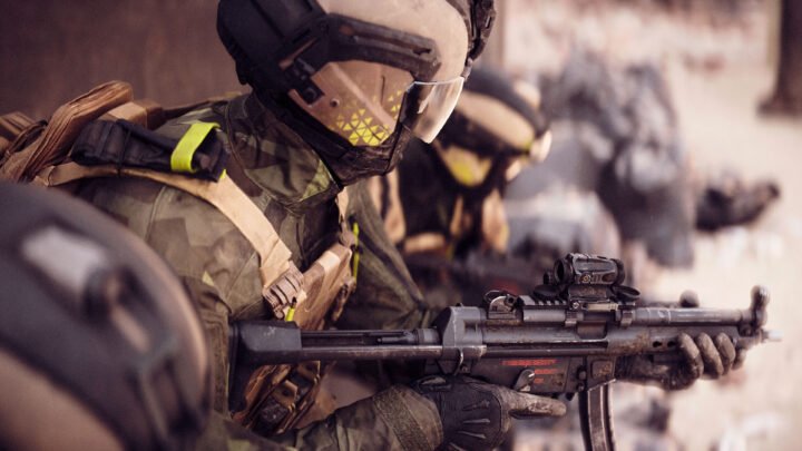 Official Battlefield 6 screenshot showing soldiers in combat, illustrating Assault, Engineer, Support and Recon classes. Credit: Electronic Arts.