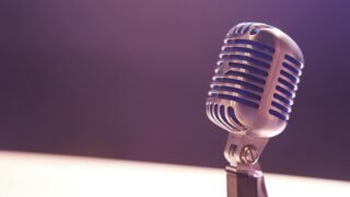 Studio microphone representing Suno Speech beta and AI audio creation